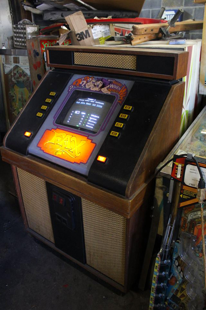 Fax arcade cabinet