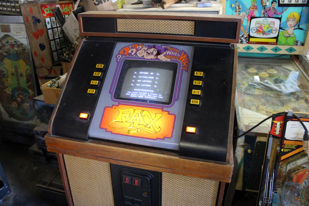 Fax arcade cabinet