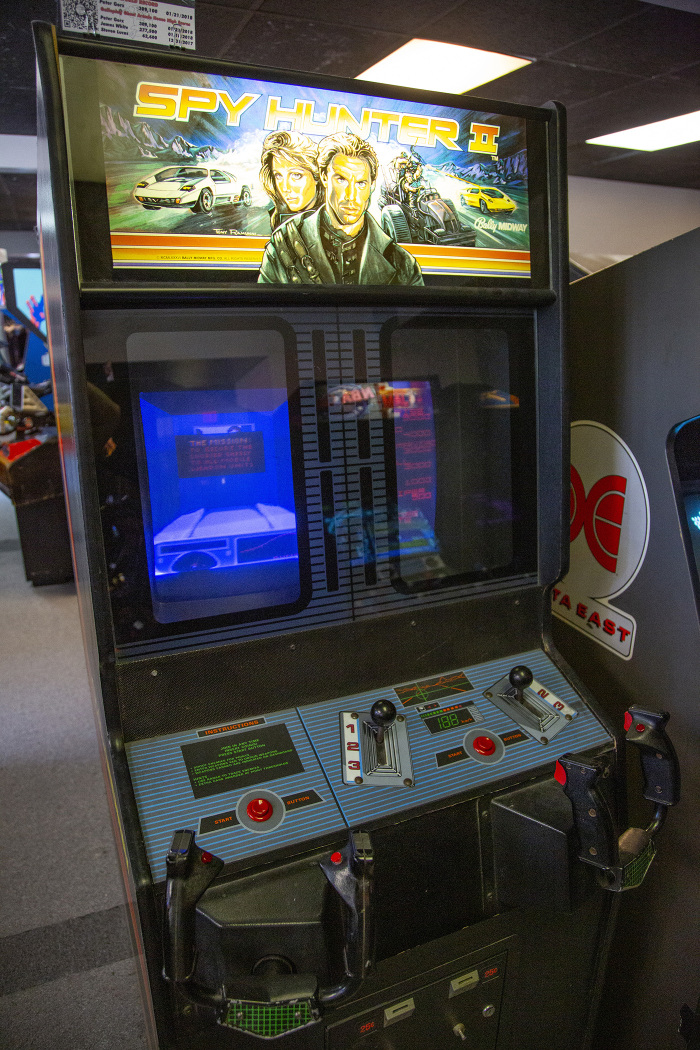 Spy Hunter II arcade cabinet