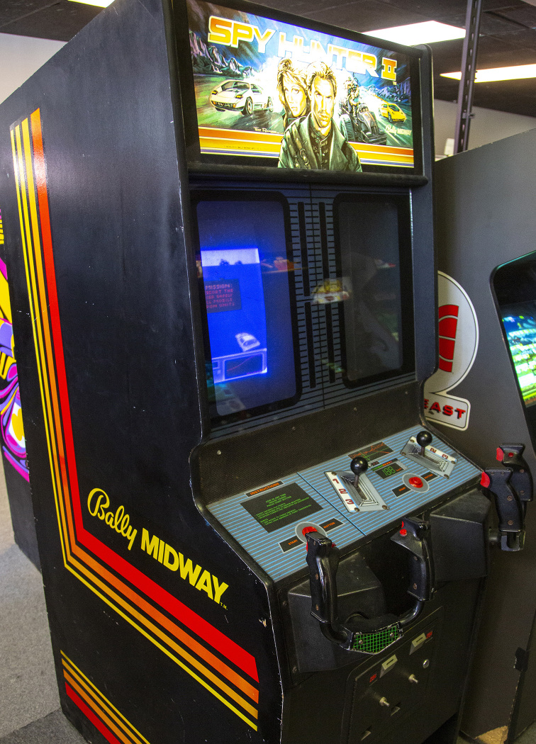 Spy Hunter II arcade cabinet