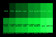 CGA's 16 colors with monochrome monitor