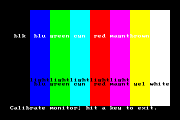 CGA's 16 colors with RGB monitor; only 8 colors are possible