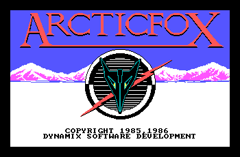 ArcticFox; Tandy 1000 screenshot 1