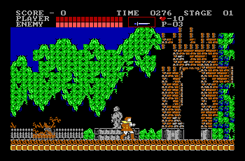 Castlevania; actual EGA palette screenshot 1