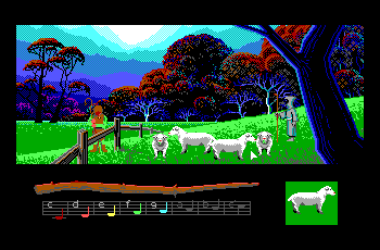 Loom; actual EGA palette screenshot 1