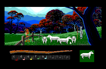 Loom; hypothetical EGA palette screenshot 1