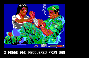 Operation Wolf; Standard IBM EGA screenshot 2