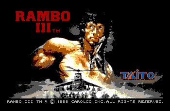 Rambo III; Boca/Paradise EGA screenshot 1