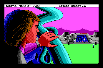 Space Quest 3; actual EGA palette screenshot 1