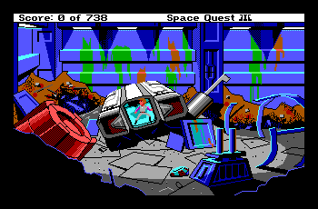 Space Quest 3; actual EGA palette screenshot 2