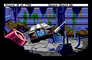 Space Quest 3; hypothetical EGA palette screenshot 2