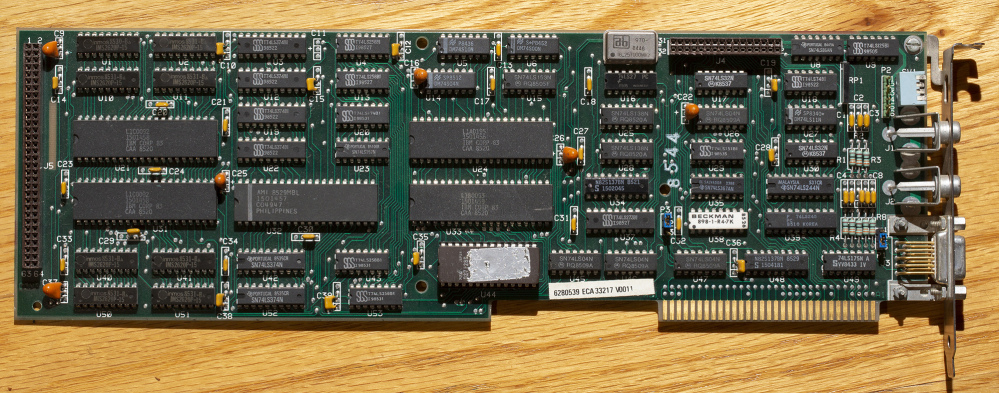 IBM EGA card with default 64 KB video RAM