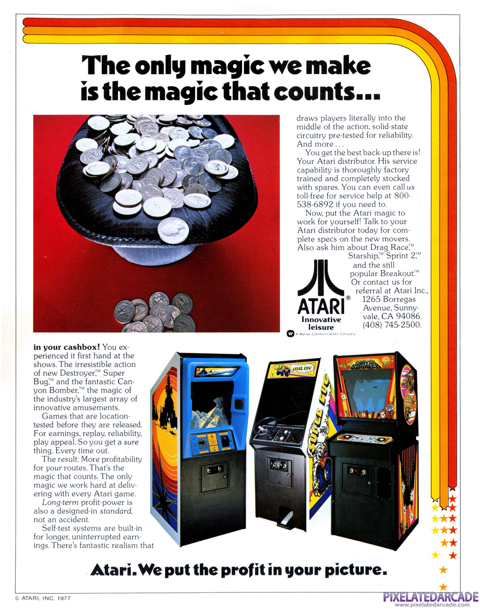 Atari, Inc. Advertisement: December 1977 magazine ad