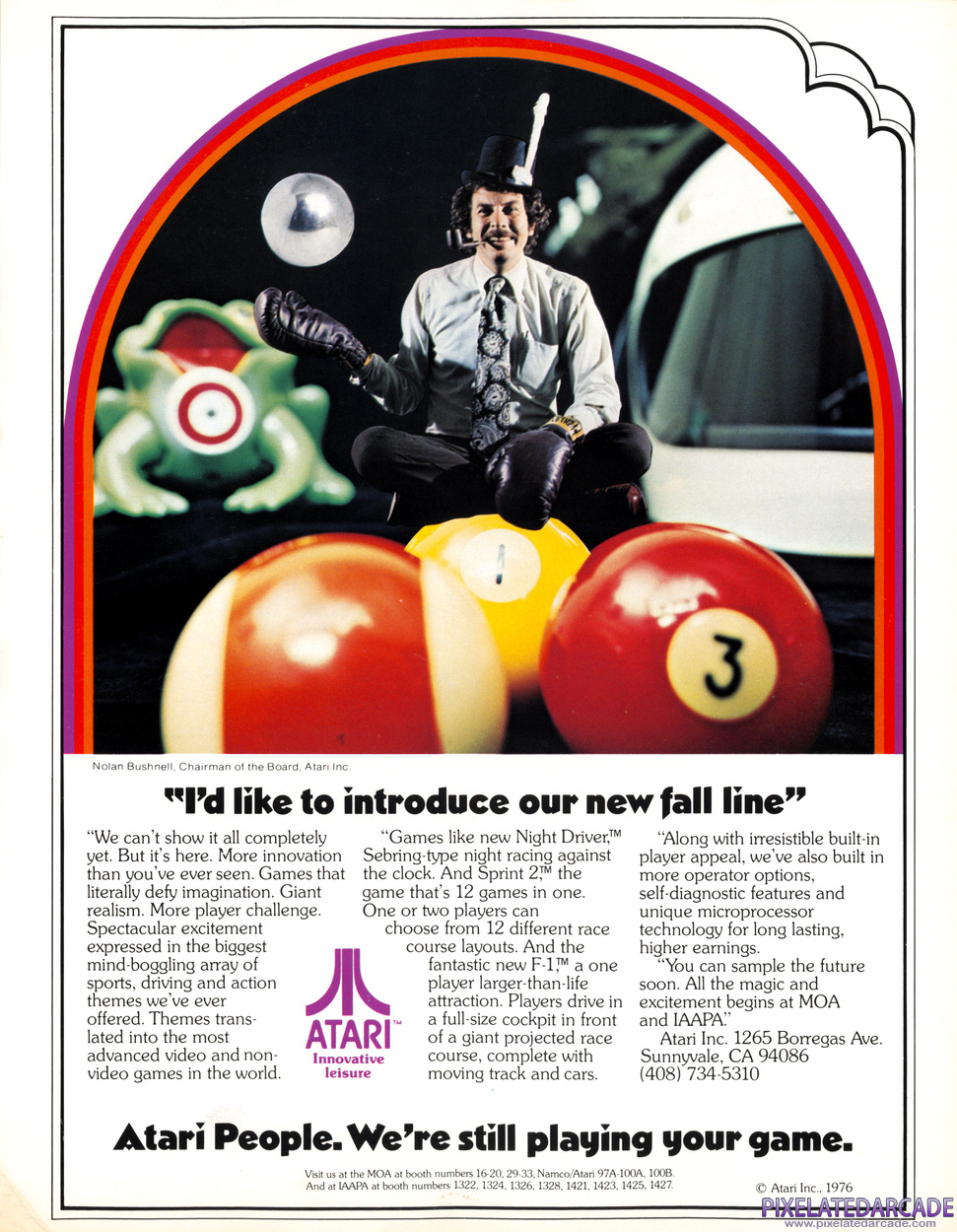 Atari, Inc. Advertisement: November 1976 magazine ad