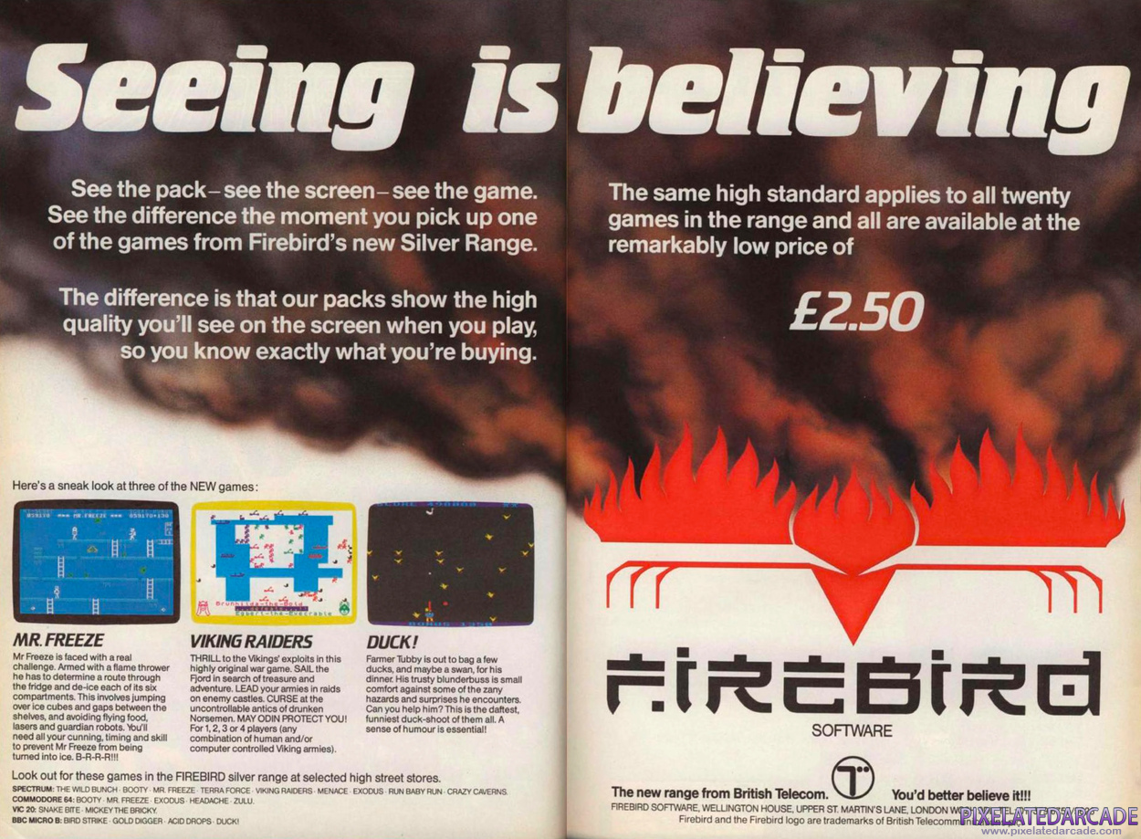 Firebird Software Advertisement: December 1984 magazine ad