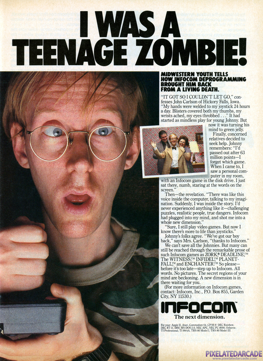 Infocom, Inc. Advertisement: January 1984 magazine ad