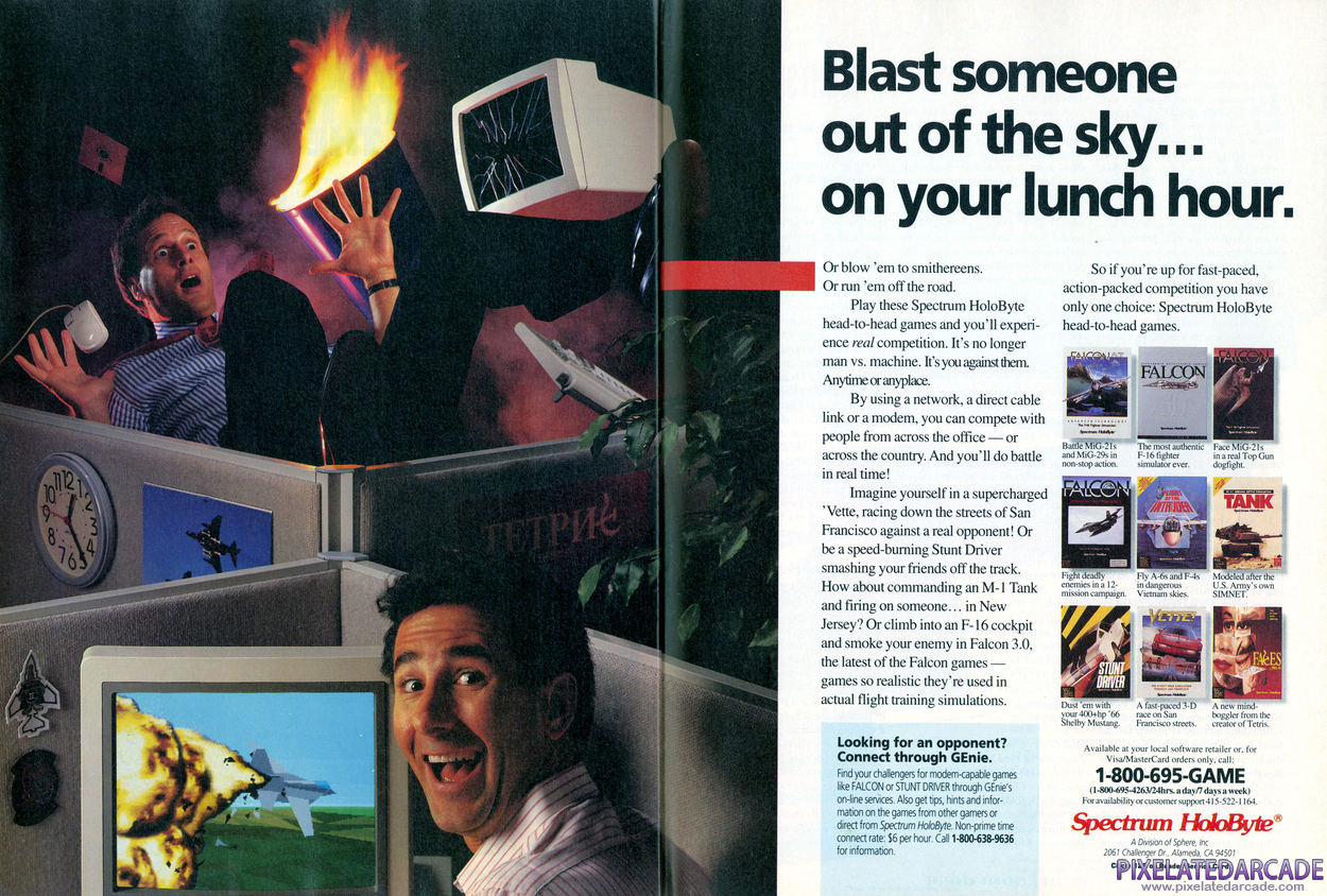 Spectrum Holobyte, Inc. Advertisement: October 1991 magazine ad