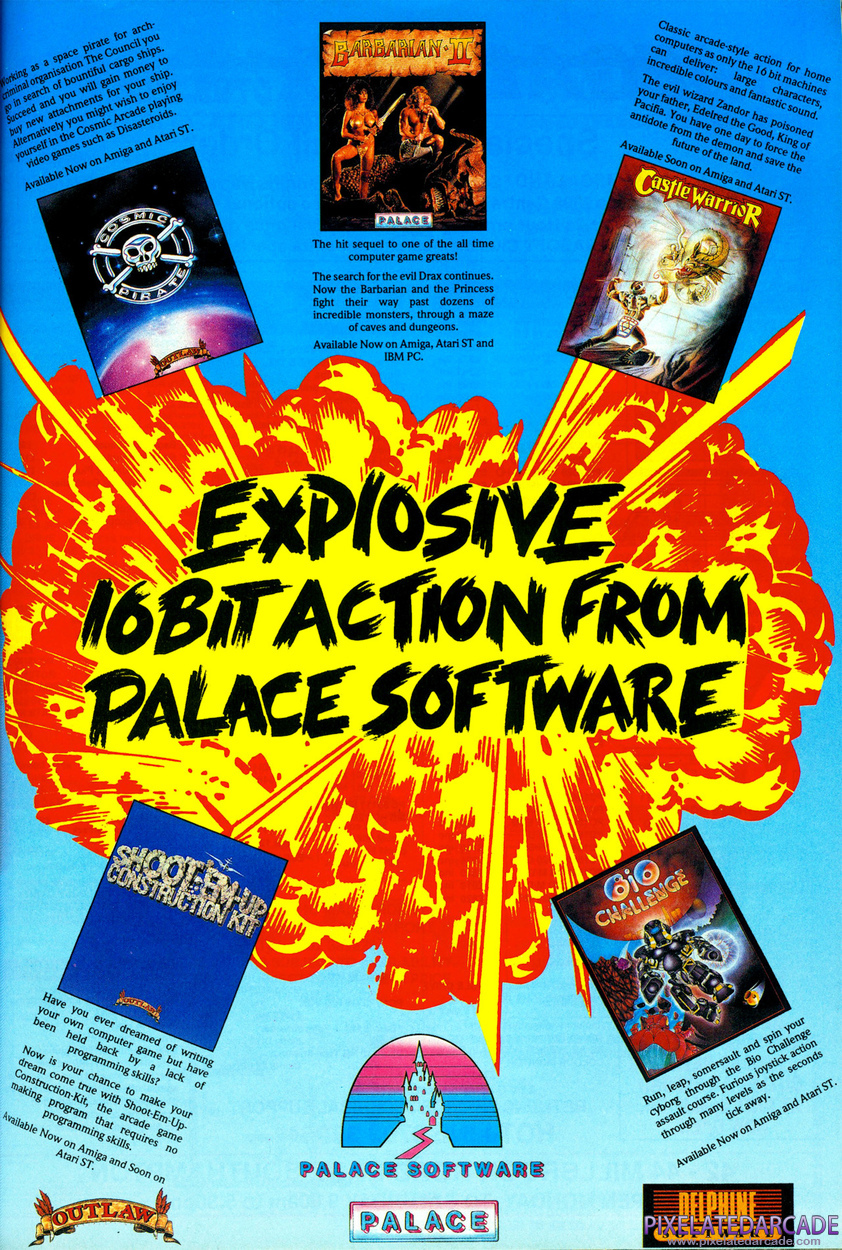 Palace Software, Ltd. Advertisement: September 1989 magazine ad