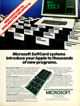 Microsoft Softcard October 1983 magazine ad