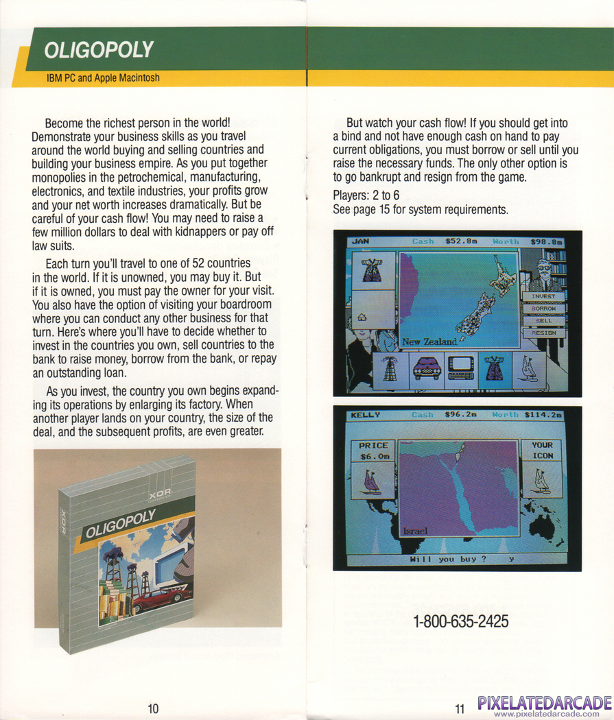 Oligopoly Advertisement: Oligopoly in the XOR Corporation product catalog