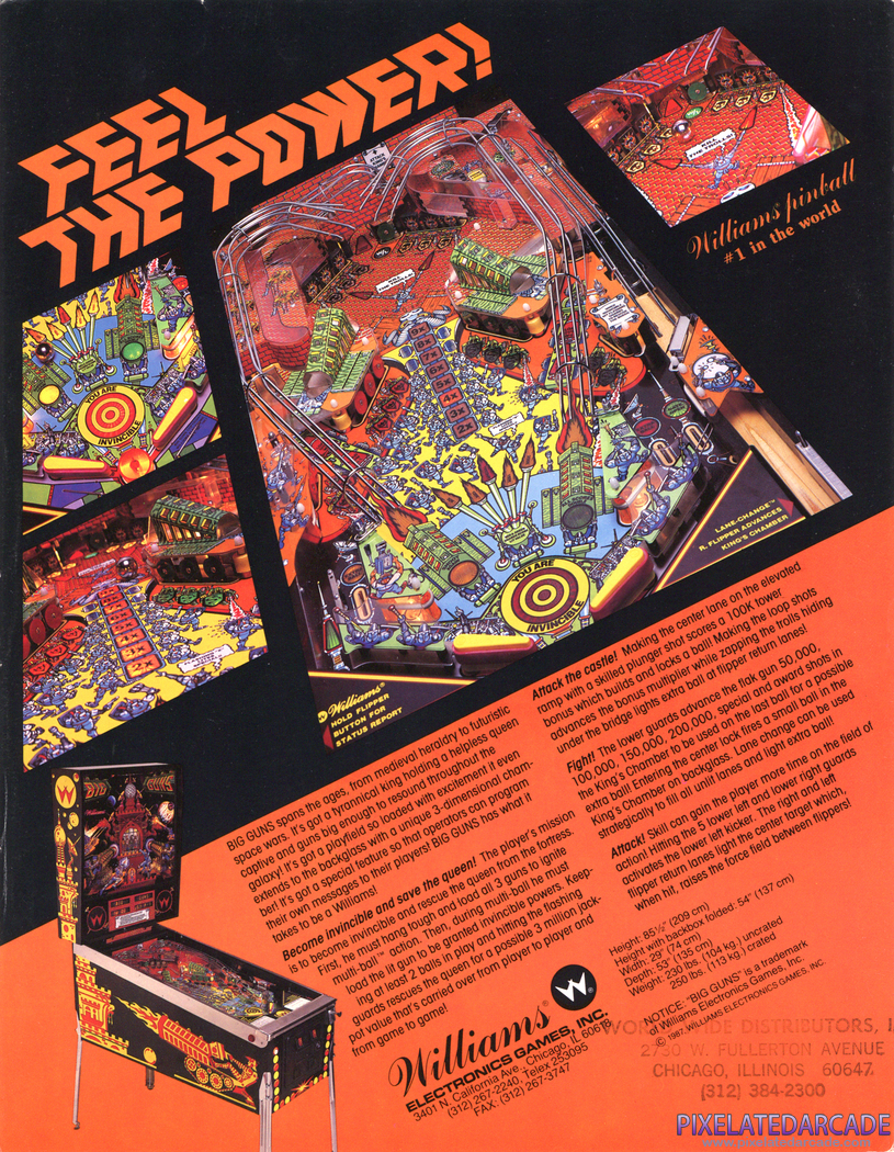 Big Guns Advertisement: Big Guns flyer - Back