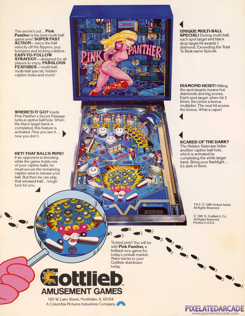 Pink Panther Advertisement: Pink Panther flyer - Back