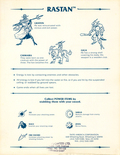 Rastan flyer - Back