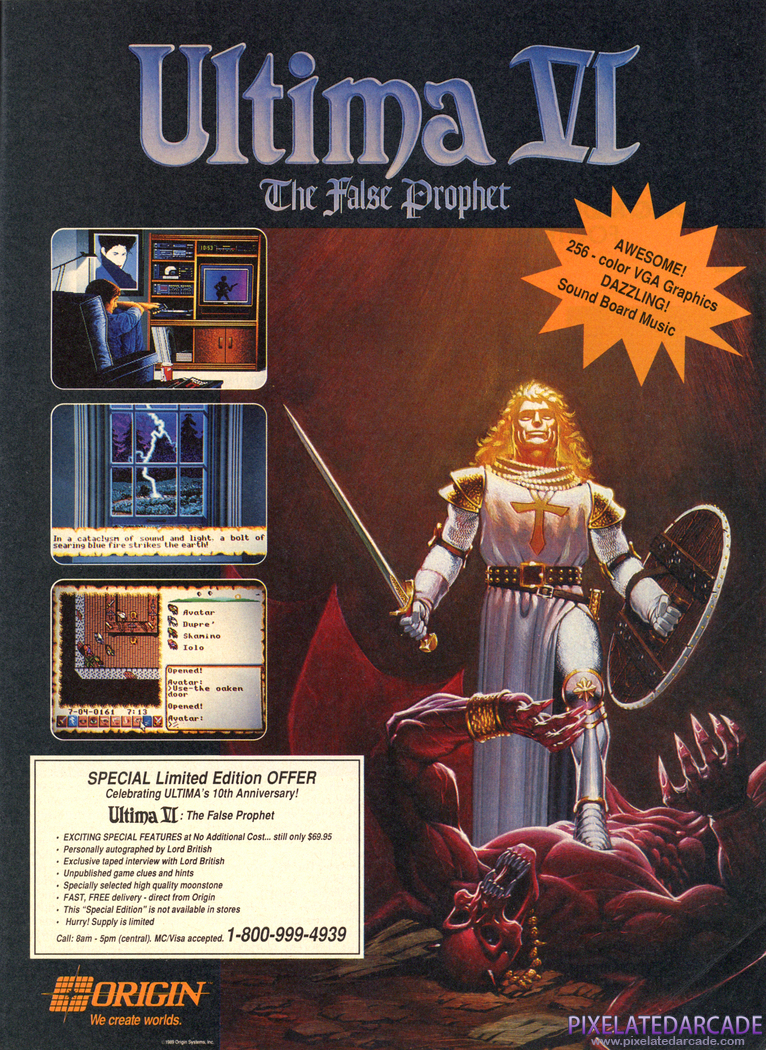 Ultima VI: The False Prophet Advertisement: May 1990 magazine ad
