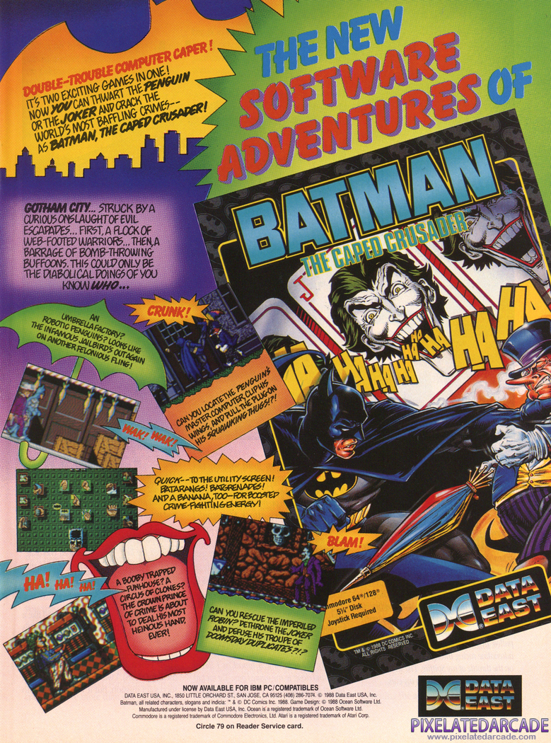 Batman: The Caped Crusader Advertisement: April 1990 magazine ad