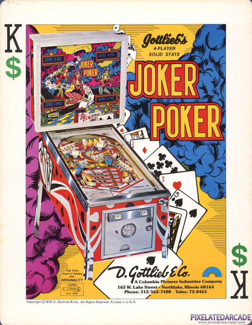 Joker Poker Advertisement: Joker Poker flyer - Front