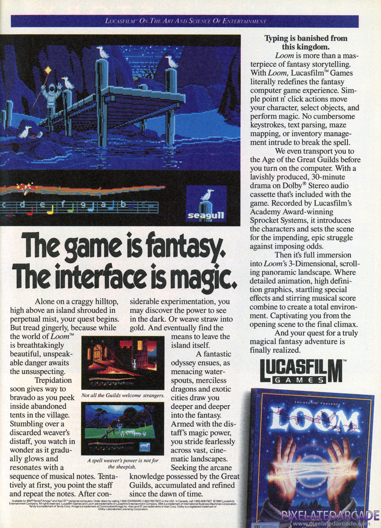 Loom Advertisement: September 1990 magazine ad