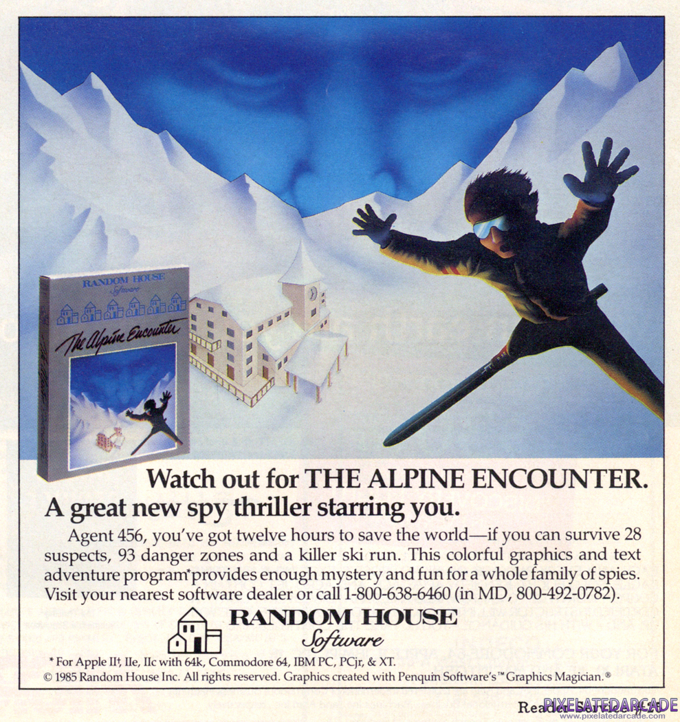The Alpine Encounter Advertisement: November 1985 magazine ad