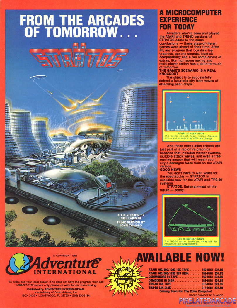Strätos Advertisement: November 1983 magazine ad
