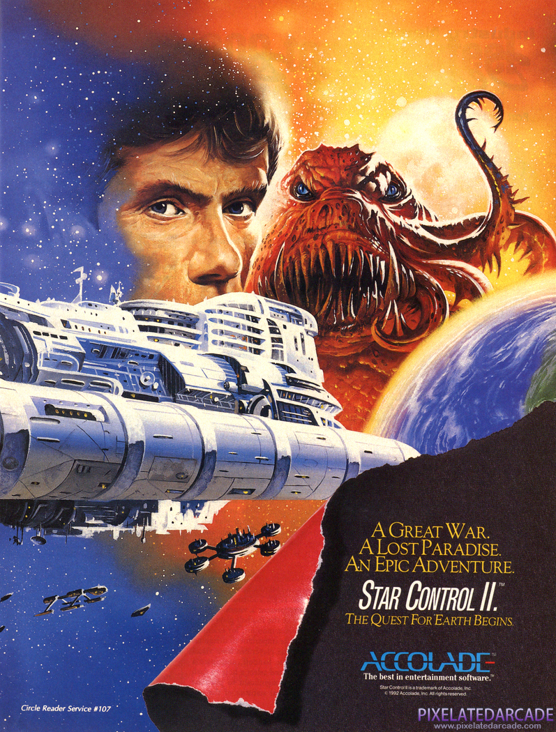 Star Control II Advertisement: August 1992 magazine ad