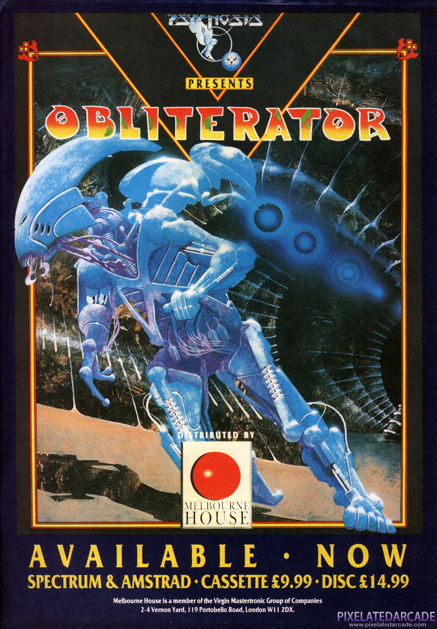 Obliterator Advertisement: May 1989 magazine ad