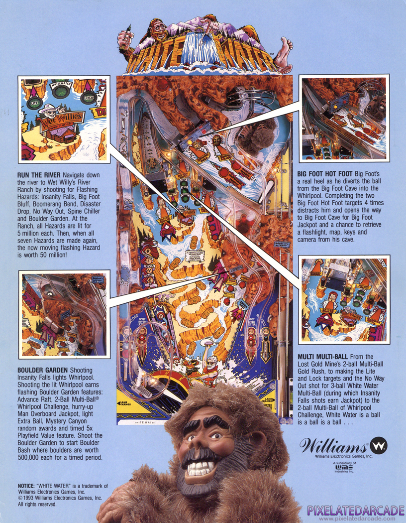 White Water Advertisement: White Water flyer - Back