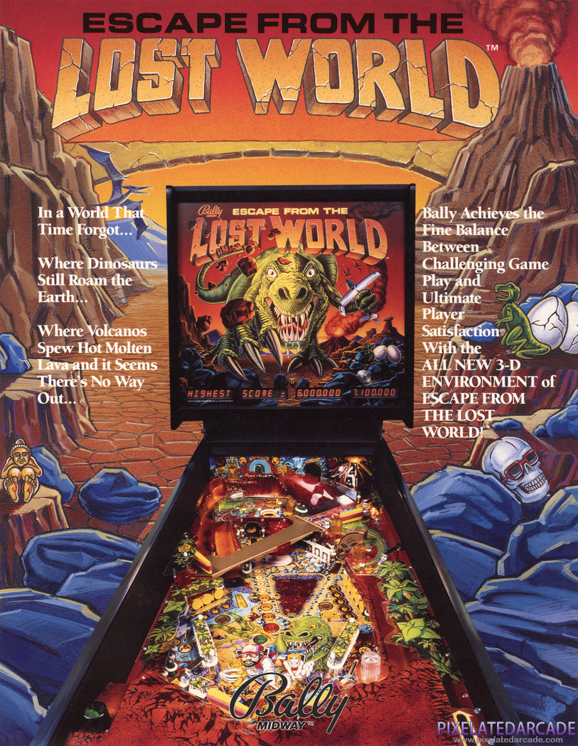 Escape From the Lost World Advertisement: Escape From the Lost World flyer - Front