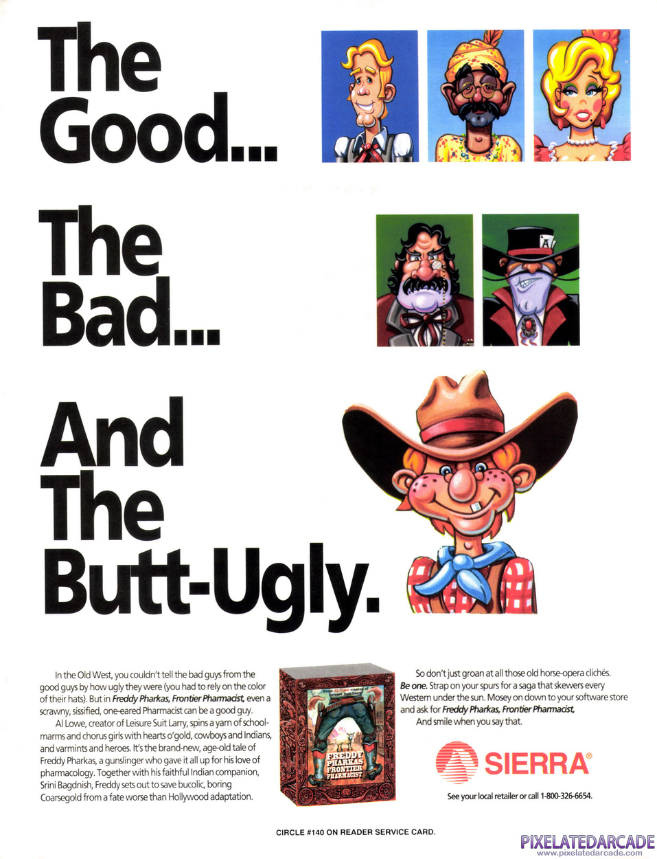 Freddy Pharkas: Frontier Pharmacist Advertisement: April 1993 magazine ad