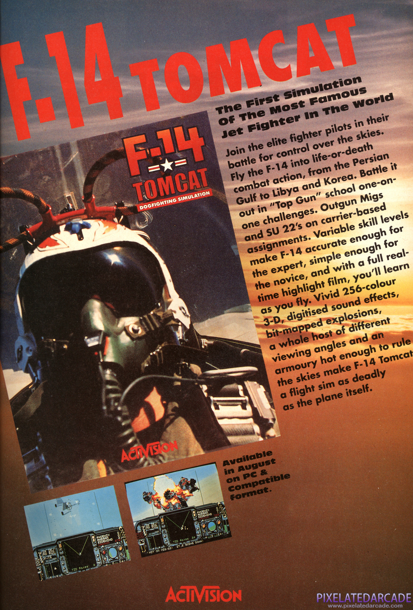F-14 Tomcat Advertisement: August 1991 magazine ad