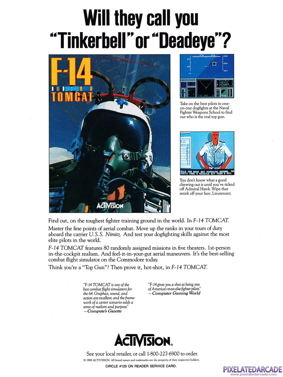 F-14 Tomcat Advertisement: January 1990 magazine ad
