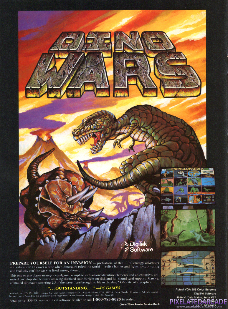Dino Wars Advertisement: December 1990 magazine ad