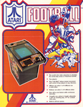 Atari Football flyer - Front