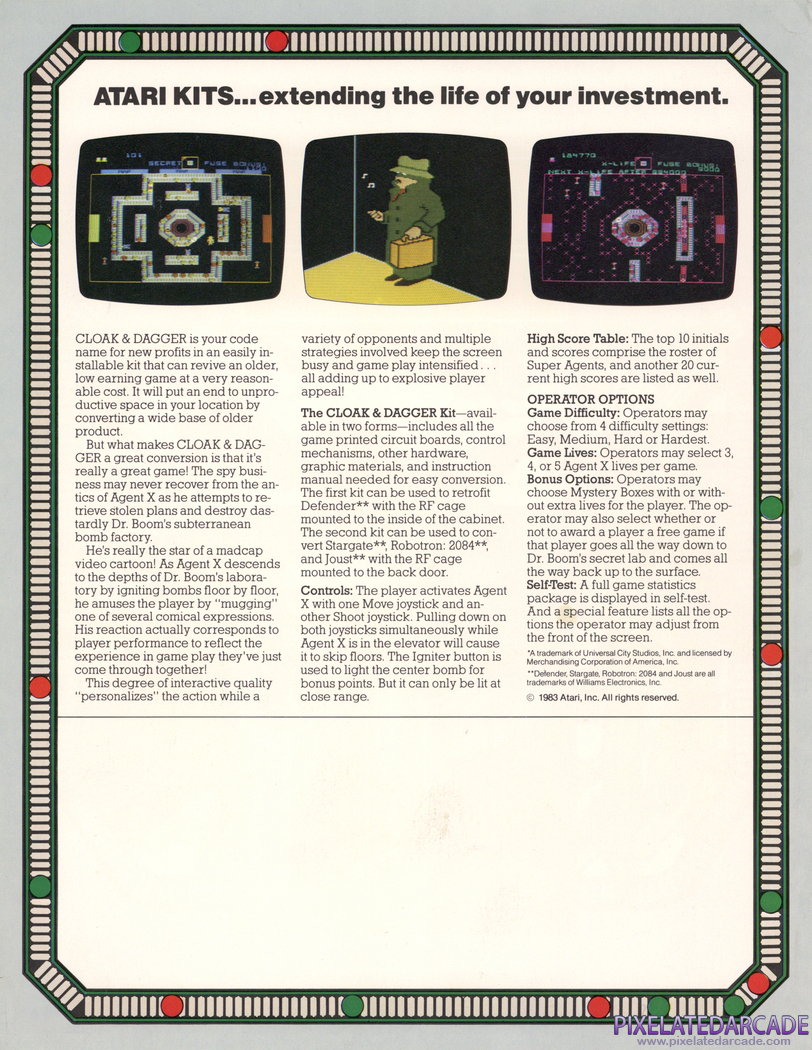 Cloak & Dagger Advertisement: Cloak & Dagger flyer - Back