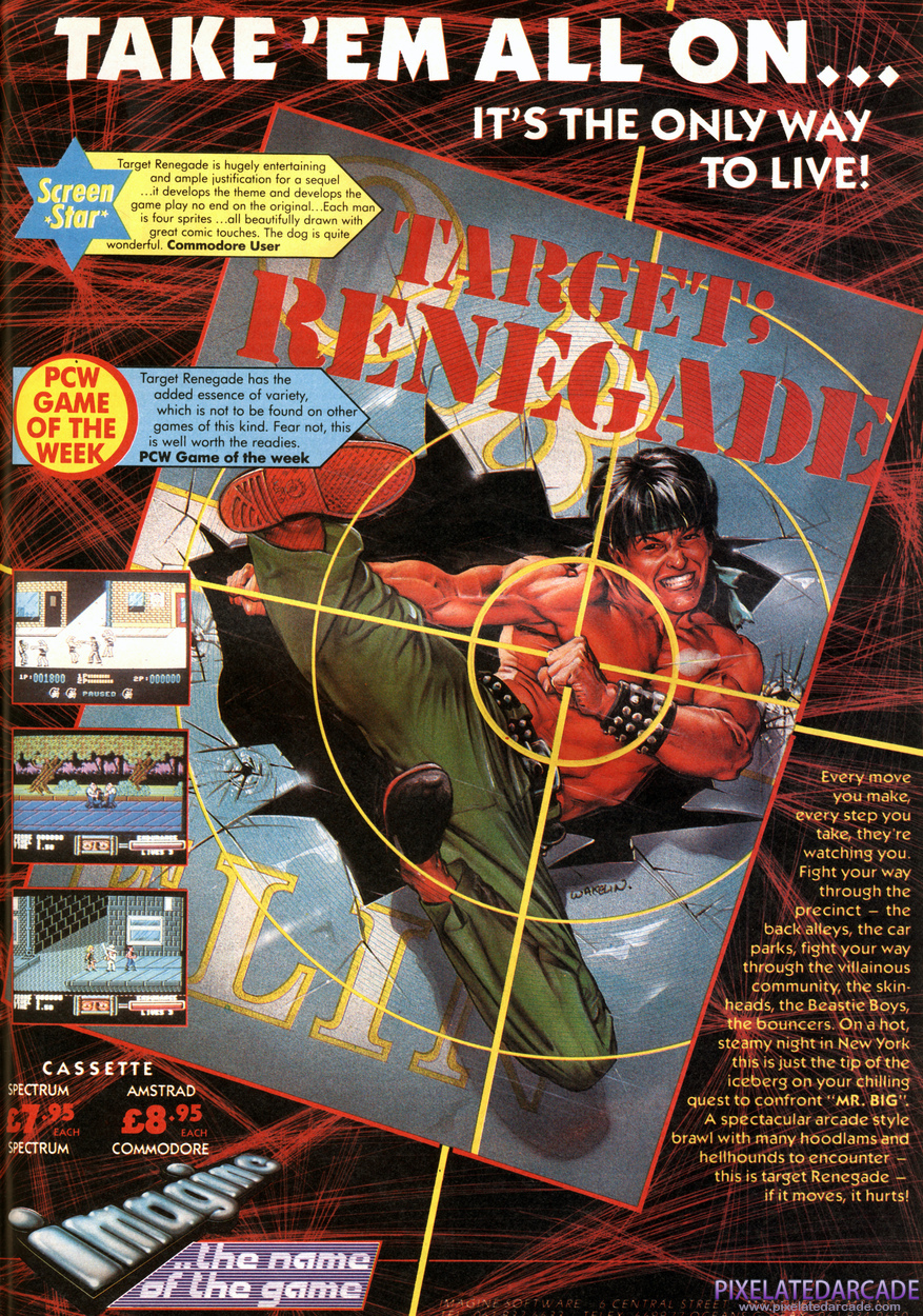 Target: Renegade Advertisement: July 1988 magazine ad