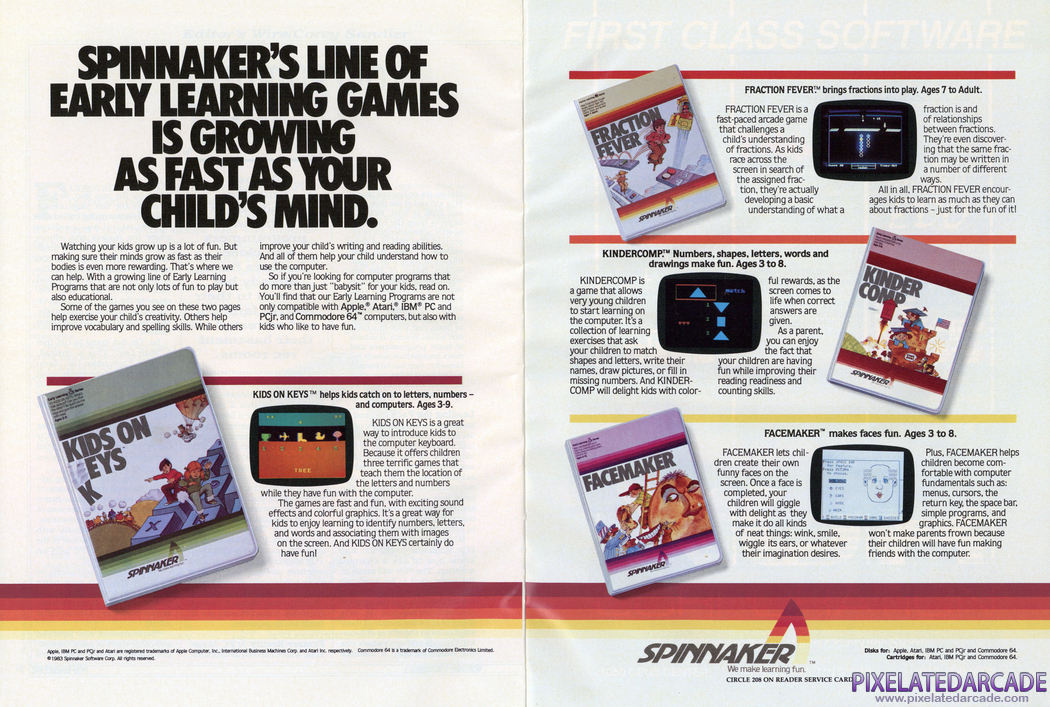 Kids on Keys Advertisement: February 1984 magazine ad