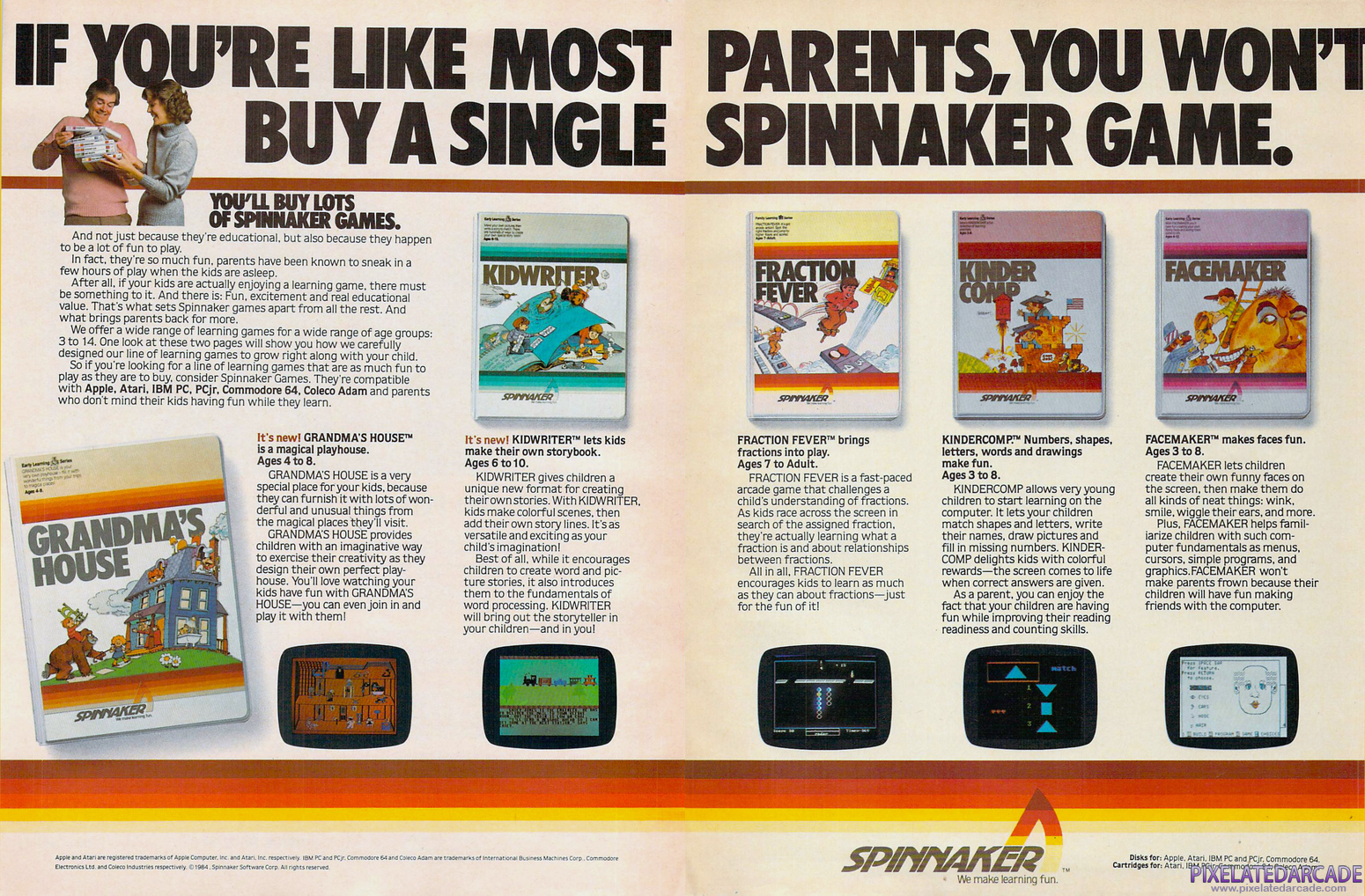 FaceMaker Advertisement: February 1984 magazine ad