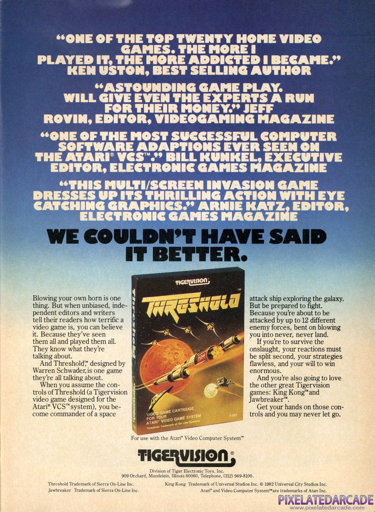 Threshold Advertisement: January 1983 magazine ad