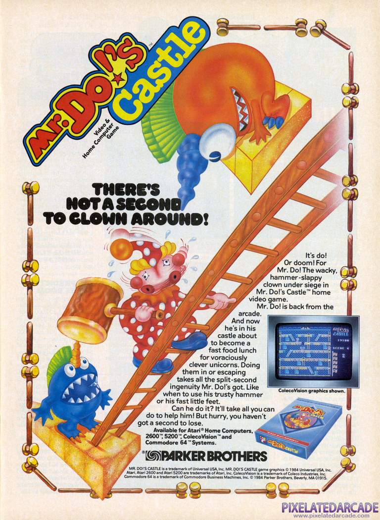 Mr. Do!'s Castle Advertisement: October 1984 magazine ad