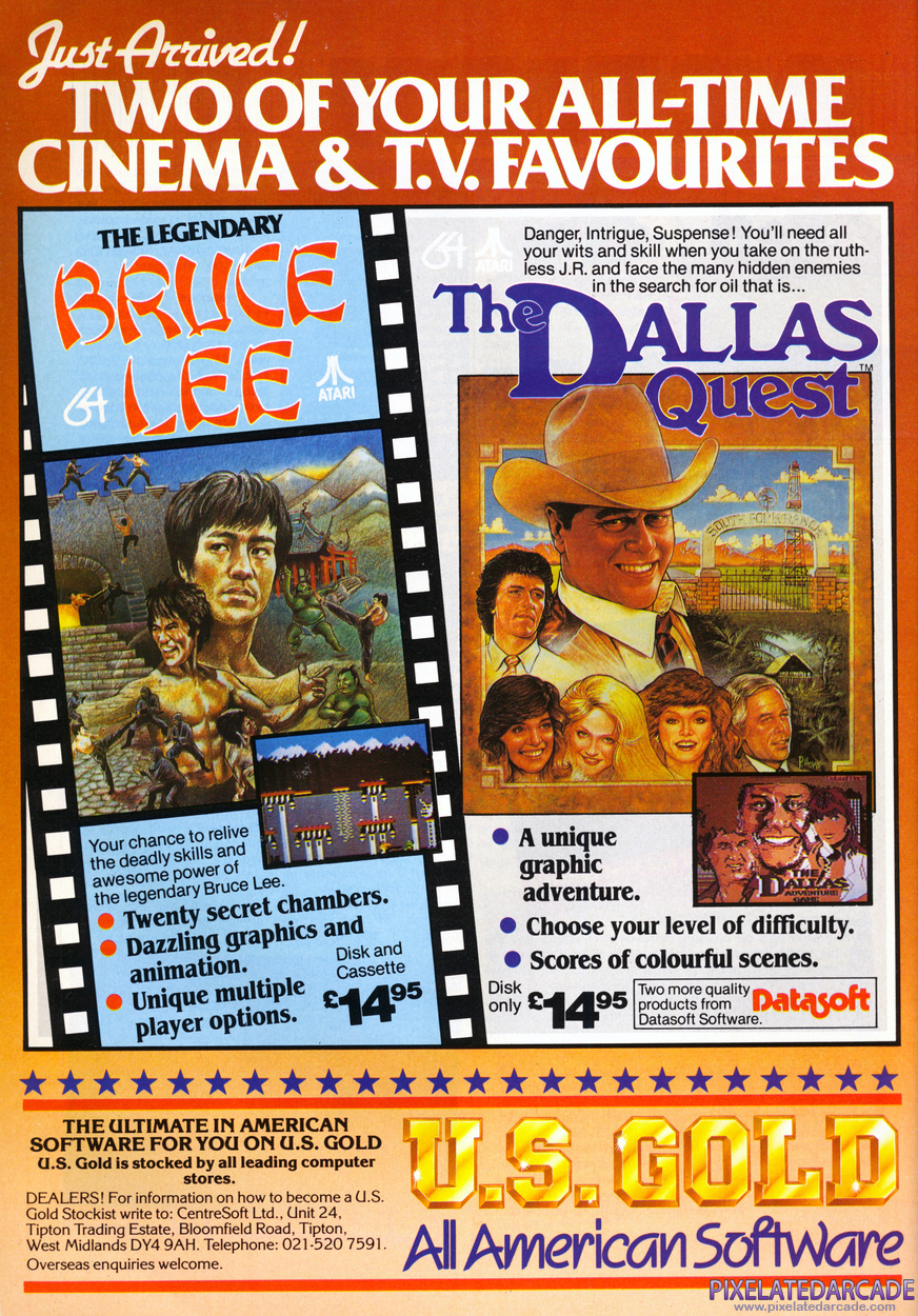 Bruce Lee Advertisement: October 1984 magazine ad