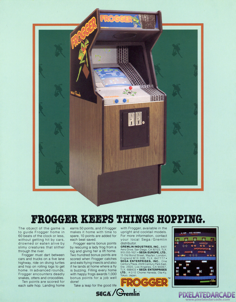 Frogger Advertisement: Frogger flyer - Back